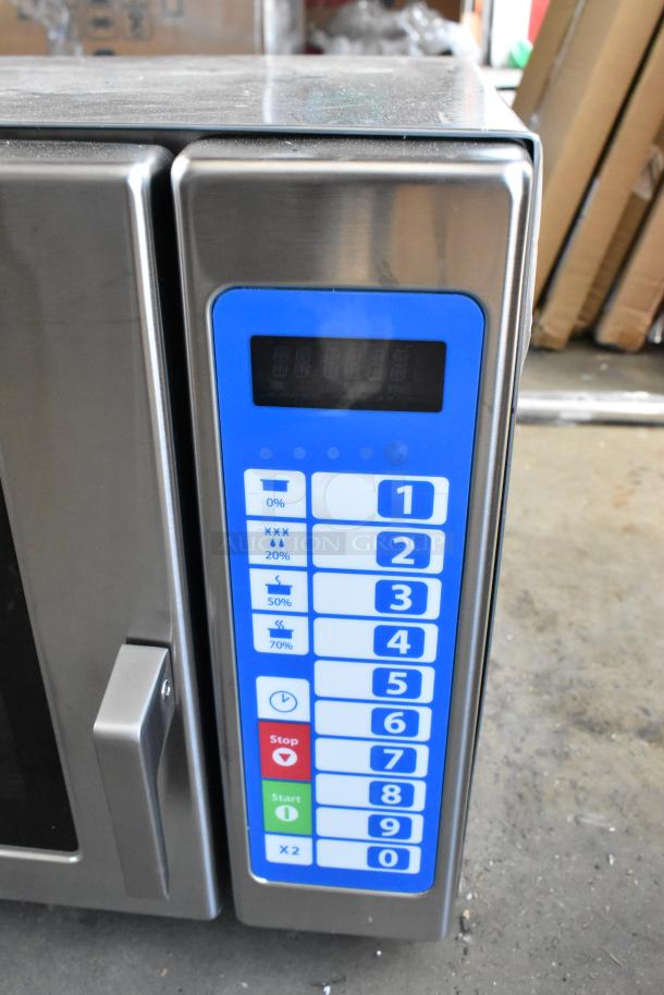 BRAND NEW Solwave SWA21T commercial microwave, stainless steel, push button controls, 208/240V, 1 phase, scratch and dent.