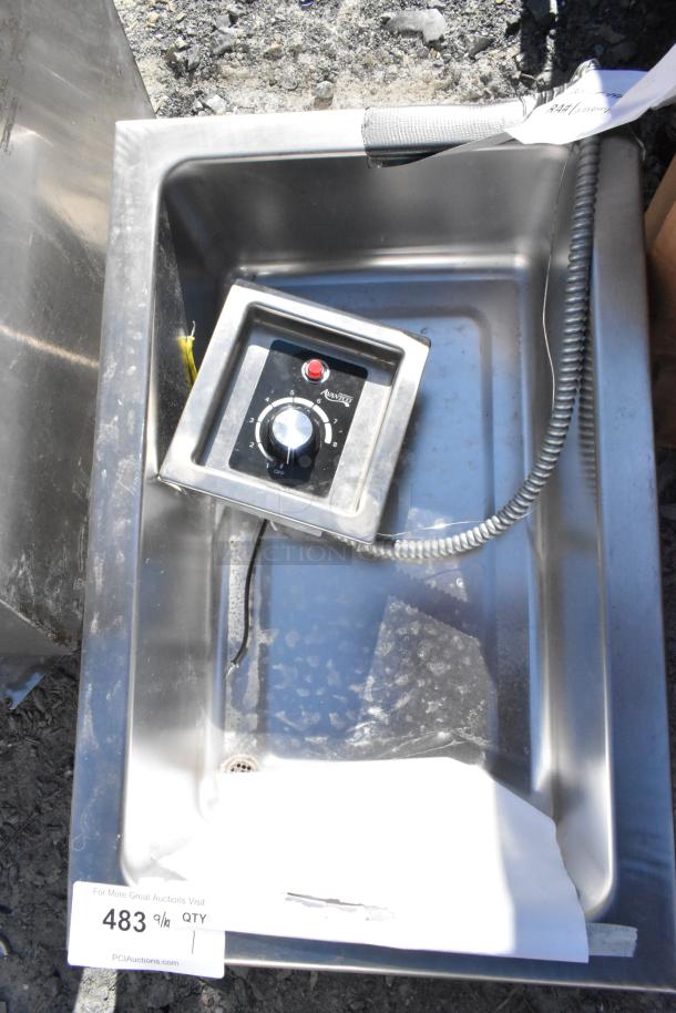 Brand new Avantco 177TM12A top mount hot food well, scratch and dent, 2024 model, with control knob, 120V, 1 phase.
