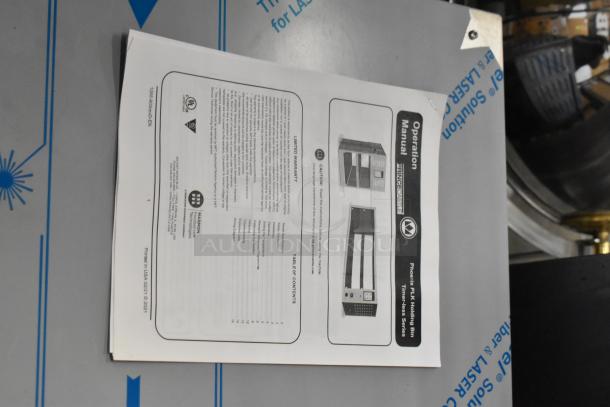 BRAND NEW Prince Castle PHB21N1-PLK01 stainless steel holding bin with operation manual, 120V, 1 phase.