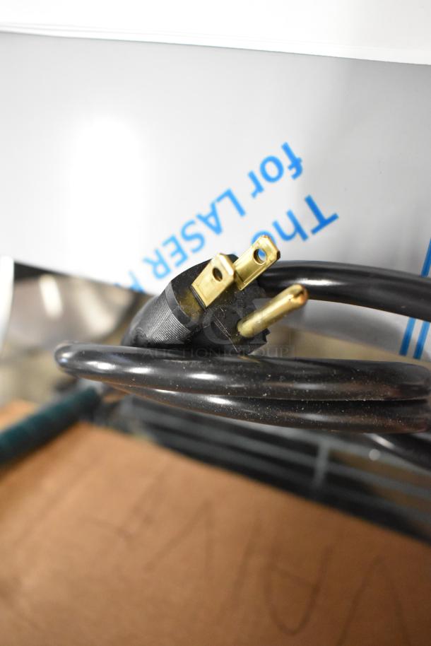 Brand new Prince Castle PHB21N1-PLK01 holding bin cord, 120V, 1 Phase; stainless steel, dedicated holding feature.