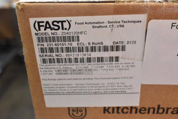 Brand new Fast Z040120HFC Timer in box. Model: Z040120HFC. Includes serial number 0BR21813034. RoHS compliant.