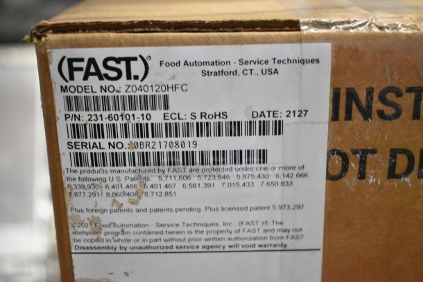 Brand new Fast Z040120HFC Timer in box. Model: Z040120HFC, P/N: 231-60101-10, Serial No.: 0BR21708019.