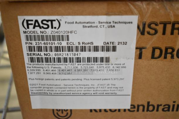 Brand new Fast Z040120HFC Timer in box. Includes model and serial numbers, manufactured by FAST, USA. RoHS compliant.