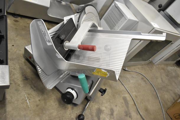 2016 Bizerba GSP H commercial meat slicer, 115V, countertop model, in good condition, visible safety and model labels.