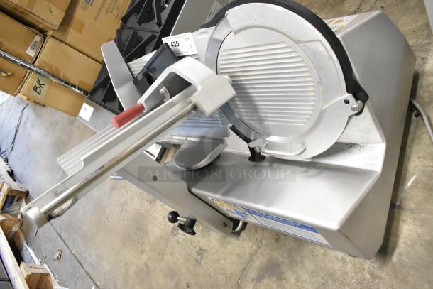2016 Bizerba GSP H metal commercial meat slicer, countertop model, 115 volts, 1 phase, in used condition.