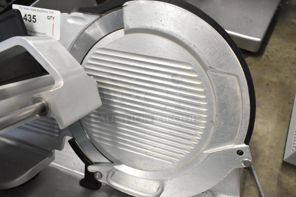 2016 Bizerba GSP H Metal Meat Slicer, 115V, 1 Phase. Commercial countertop model with visible auction tag.