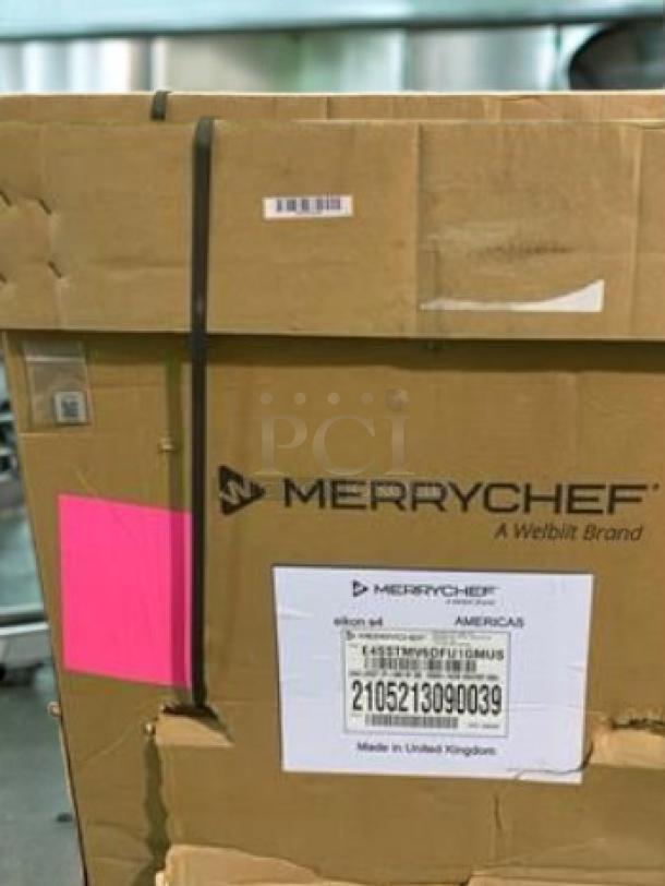 Brand new Merrychef Eikon e4 high-speed cooking oven, model E4SSTMV6DFU1GMUS. Fully tested and working. Box labeled, 208/240V.