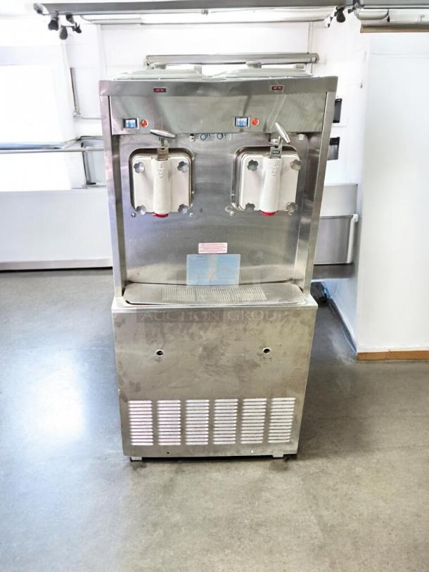 Taylor 772-63 Soft Serve Freezer, twin twist, 460V 3Ph, excellent condition, fully tested, stainless steel exterior.