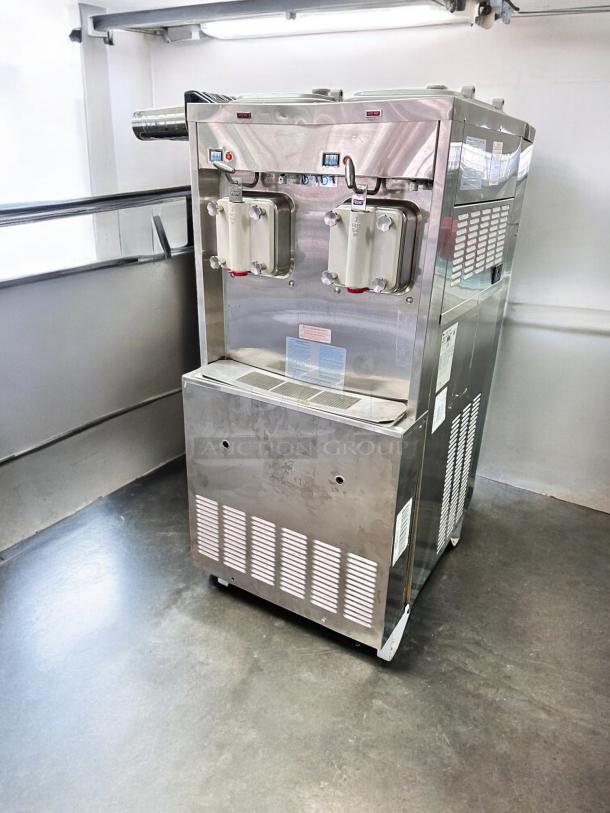 Taylor 772-63 Soft Serve Freezer, twin twist, in excellent condition; 460V 3Ph, fully tested and working.
