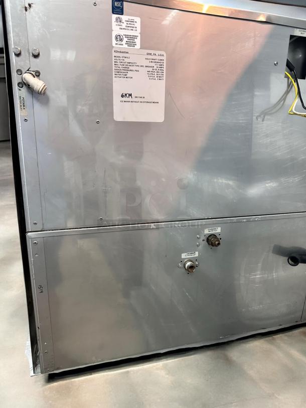 Kold Draft GT561LC Ice Machine, excellent condition, fully tested, 115V, model label and electrical details visible.