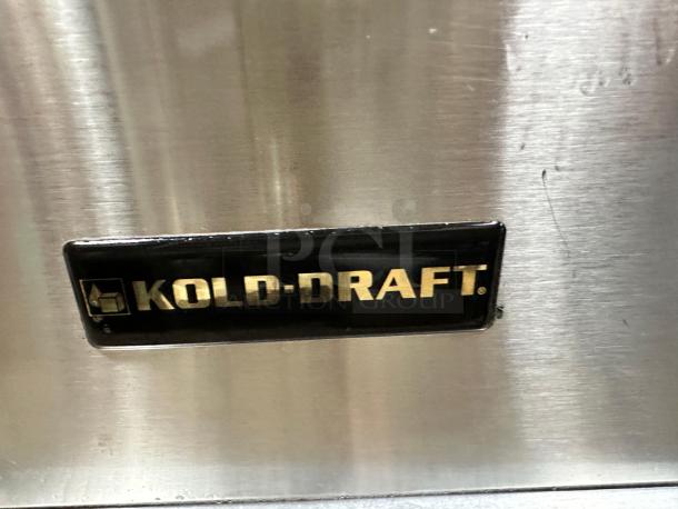 Kold Draft GT561LC Ice Machine, excellent condition, stainless steel, visible brand logo, fully tested and working, 115V.