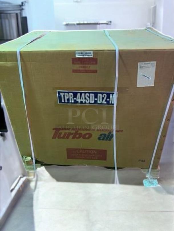 Turbo Air Sandwich/Salad Prep Table, Model TPR-44SD-D2-N, brand new in box. NSF Certified, 1 door, 2 drawers.