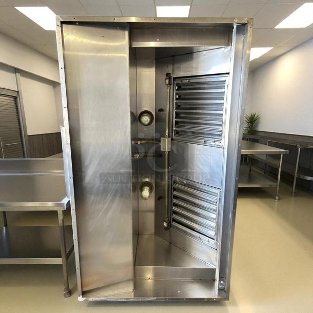 Giles Food stainless steel hood, Model ModF SH-6 W/FSH-6, excellent condition, tested and working, 208-240v, stand mount.