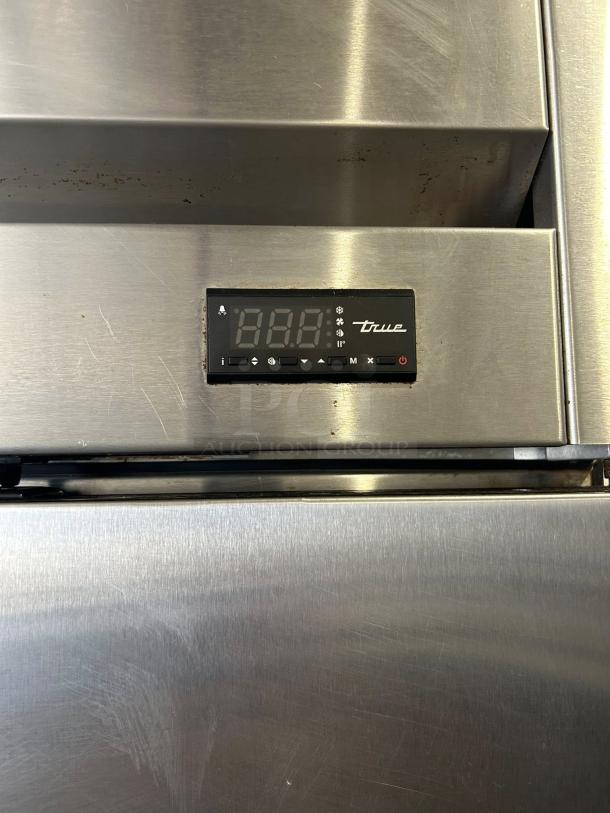 True T-43-HC double door refrigerator in excellent condition, digital display visible. Fully tested and working, 115V.