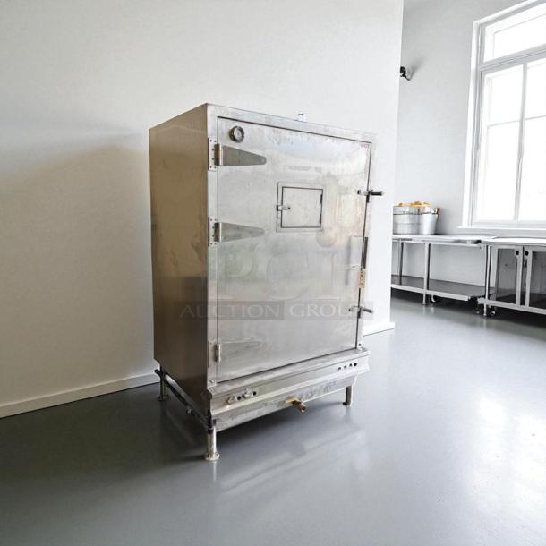 Blue Air BLMI-300A ice machine, air-cooled, 22", 300 lb/24 hr capacity, great condition, stainless steel finish, tested.