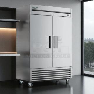 Excellent Condition – True T-49F-HC 2-Door Reach-In Freezer – Stainless Steel – 115V – Fully Tested & Working! - Item #1207199