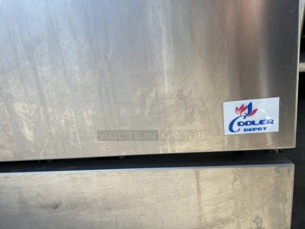 Cooler Depot 4 Burner Commercial Oven Range TC-R24, stainless steel finish, visible logo, tested and working condition.