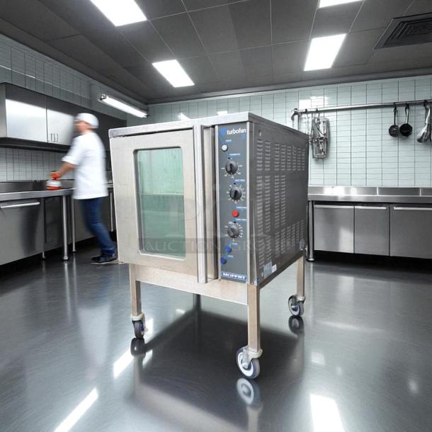 Turbofan E32MS Electric Convection Oven, great condition, 220v, 1PH, stainless steel, tested and working.