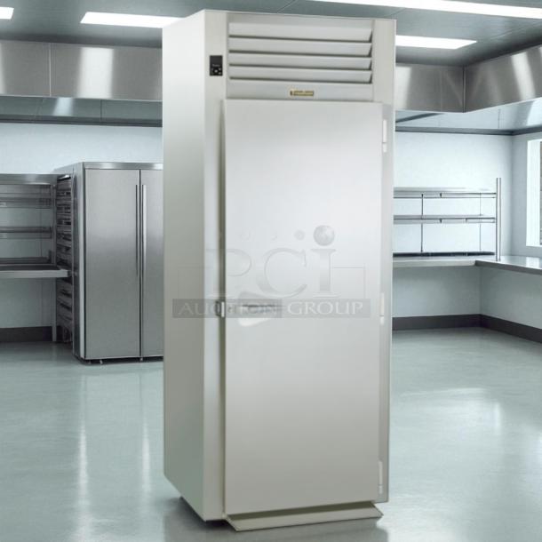 Traulsen Commercial Refrigerator G10010, excellent condition, 115V, fully tested, stainless steel finish, single door.