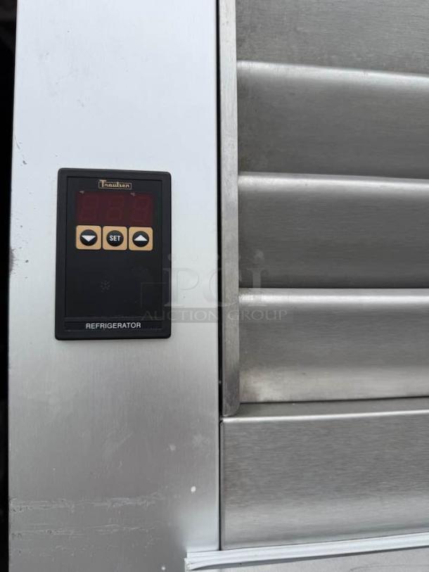 Traulsen G10010 commercial refrigerator, excellent condition, stainless steel, digital control panel, 115V, tested working.