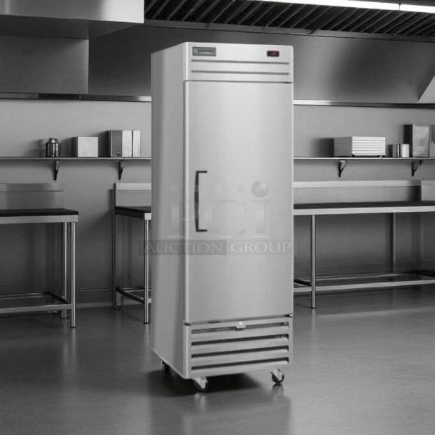 Excellent condition Economy Series EF1A-FS commercial freezer, single door, 115V, fully tested, durable design.