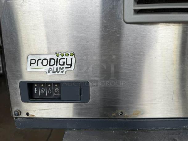 Scotsman C0530SA-1 Prodigy Series ice machine, excellent condition, 30" air-cooled, 525 lb capacity, tested, Prodigy Plus label visible.