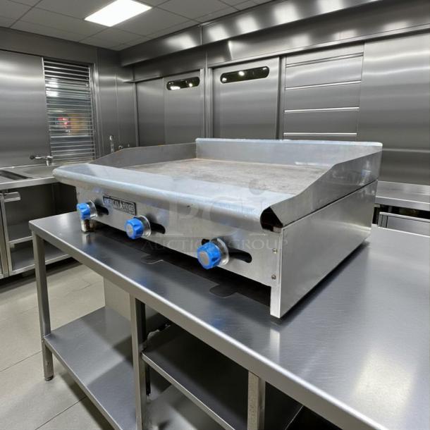 Imperial ITG-36 36" commercial gas griddle with thermostatic controls, stainless steel, tested and working, in excellent condition.