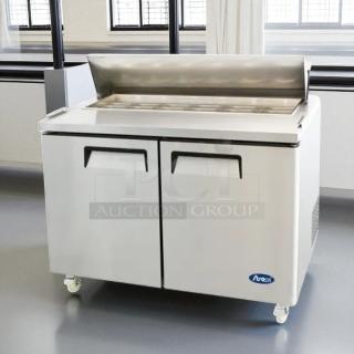 Excellent Condition – Atosa MSF8302 2-Door Salad Prep Table Refrigerator – Fully Tested & Operational! - Item #1207241