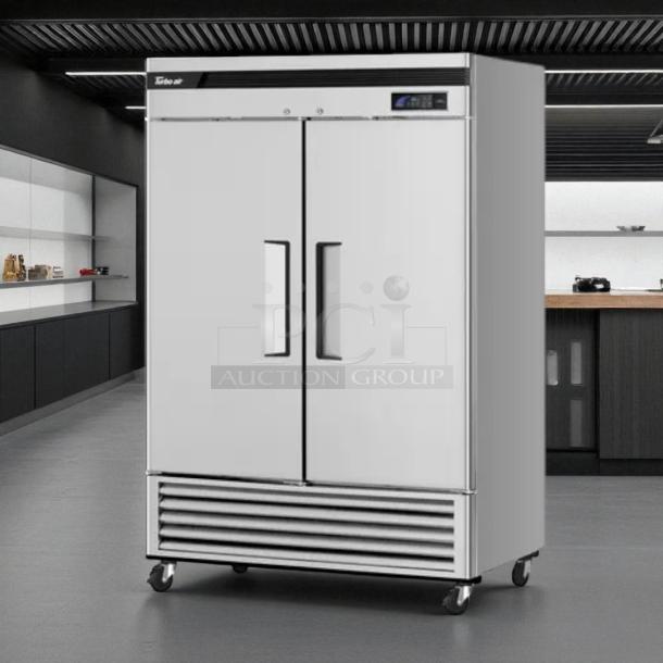 Turbo Air 2-Door Commercial Refrigerator, Model MSR-49NM, excellent condition, fully tested and working.