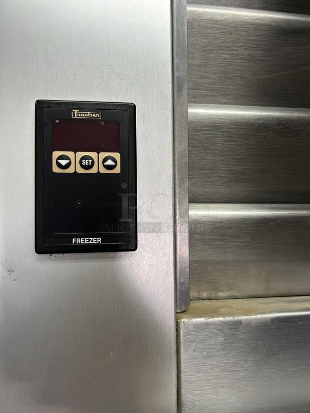 Traulsen Commercial Freezer, Model G12010, digital control panel close-up, excellent condition, fully tested and working.