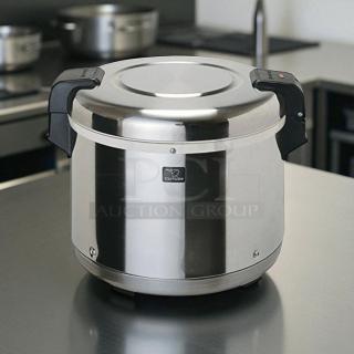 Zojirushi THA-603SA 66 Cup Rice Warmer, stainless steel, excellent condition, removable pot, tested and working.