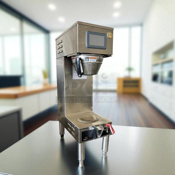 Curtis G4GEMS63A1000 Single 1.5 Gallon G4 Gemini™ Automatic Shuttle Coffee Brewer, stainless steel, tested working, 120/220v.