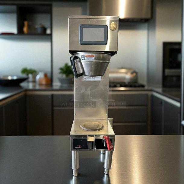 Curtis G4GEMS63A1000 coffee brewer, stainless steel, 1.5-gallon capacity, touchscreen, tested working, 120/220v.
