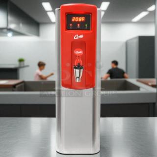 Curtis WB5NL Hot Water Dispenser, 5 gal, red display showing 208°F. Excellent condition, fully tested, plumbed model.
