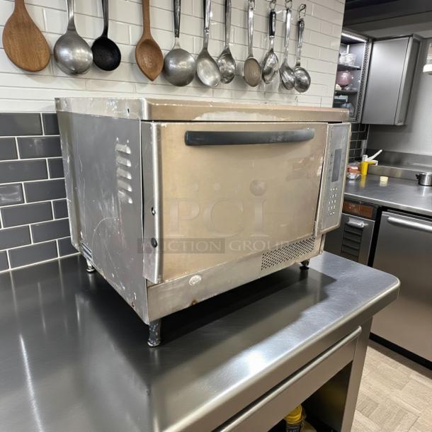 TurboChef NGC countertop microwave convection oven, excellent condition, 208v/1ph, stainless steel, tested and working.