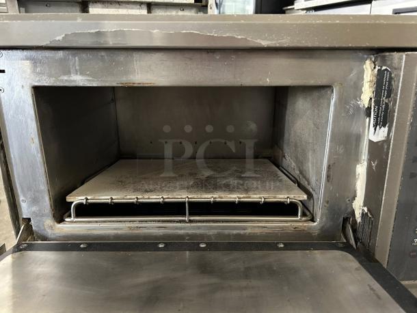 TurboChef NGC high-speed countertop microwave convection oven, 208v/1ph, open interior, visible wear, tested and working.