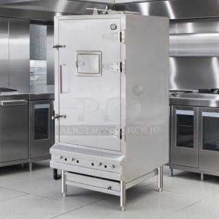 Stainless Steel Chinese BBQ Oven by CHINA PACIFIC CO., INC., Model EQ-36L, left hinge. Tested, working condition.