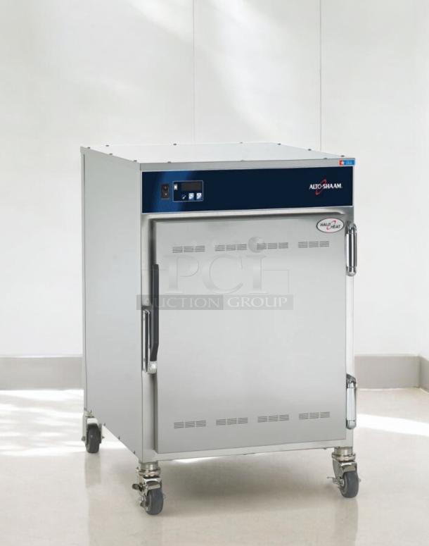Brand new Alto-Shaam 750-S Halo Heat® heated holding cabinet, 1/2 height, 10-pan capacity, 120V, never used.