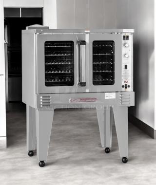 Southbend Marathoner Gold convection oven, excellent condition, natural gas, fully tested, features control panel and brand logo.
