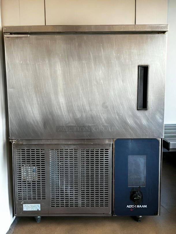 Alto-Shaam Blast Chiller, stainless steel, excellent condition, 208–240V, fully tested, front view with Alto-Shaam logo.