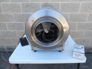 Henny Penny BM-110 chicken breading machine, stainless steel, like new, 120 volts, powers on, visible breader parts box.