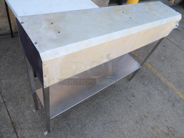 Crescor Infra-Red Warmer, Model 488-U-4, 1500 Watts, stainless steel, shows signs of use on the exterior.