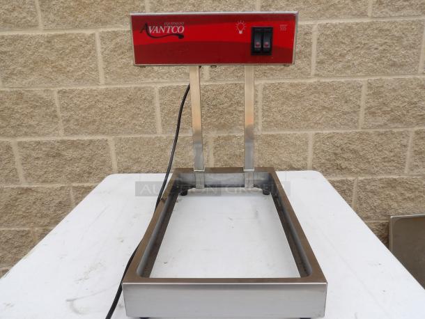 Avantco Fry Warmer/Dump Station Model YC-001, 120 Volts, in good condition, stainless steel frame, with power switch.