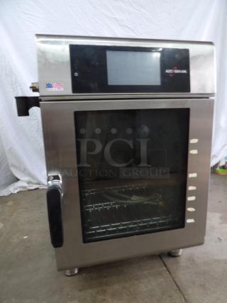 Very Clean! 2018 Alto Shaam CTX4-10EC Stainless Steel Commercial Electric Powered Combi Oven. 208 Volts, 1 Phase. Working when removed! - Item #1207422