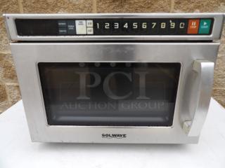 AWESOME! LATE MODEL! SOLWAVE All Stainless-Steel Microwave Oven! Model 180MWHD18 208V-230V/60Hz/1 Phase - Item #1207432