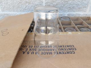 Libbey Glassware 12oz glass, pristine condition, displayed with open box. Each bid is for 48 glasses.