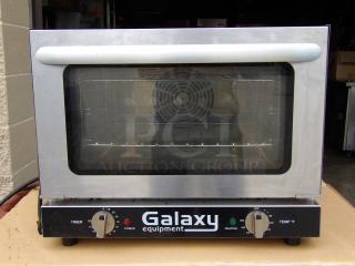 Galaxy CE Stainless Steel 1/4 Size Convection Oven 120V 1440 W Powers On and heats up - Item #1208867