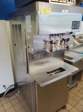 Stoelting DQU431-409I2 Soft Serve Freezer, stainless steel, with (2) 8 gal hoppers, remote air cool, 208-230/3V, digital controls.