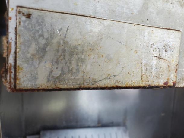 Fried Food Holding Station, Model ORAH-24D, showing signs of wear with visible markings and some rust.