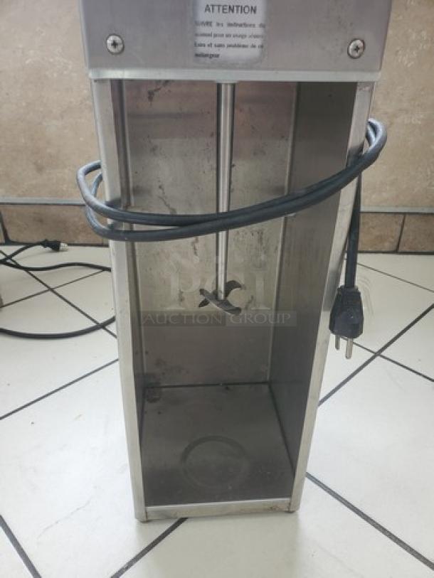 Astro Blender AM-2 Mix-N-Blender, stainless steel, vertical design, includes power cord, good condition.